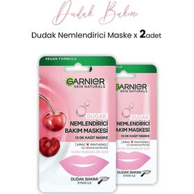 Garnier Dudak Nemlendiricisi 5 gr 2 Adet Kağıt Bakım Maskesi