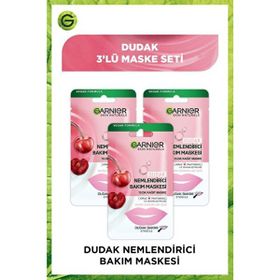 Garnier Dudak Nemlendiricisi 5 gr 3 Adet Kağıt Bakım Maskesi