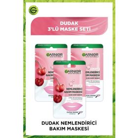 Garnier Dudak Nemlendiricisi 5 gr 3 Adet Kağıt Bakım Maskesi