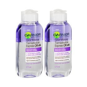 Garnier Express Çift Etkili 2x125 ml Göz Makyaj Temizleyicisi