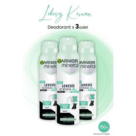 Garnier Ferah Koku 3x150 ml Mineral Lekesiz Koruma Deodorant