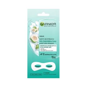 Garnier Hindistan Cevizi Suyu Özlü Göz Altı Torbalarına Karşı Kağıt Göz Maskesi