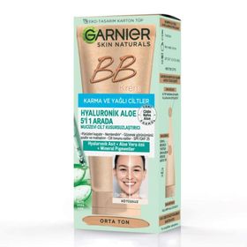 Garnier Hyaluronik Aloe BB Krem Orta Ton 50ml Mucizevi Cilt Kusursuzlaştırıcı
