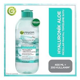Garnier Hyaluronik Aloe Micellar 400 ml Kusursuz Makyaj Temizleme Suyu