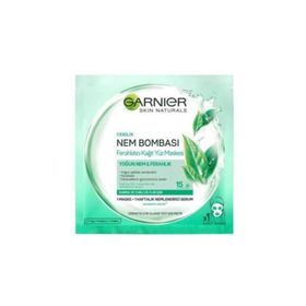 Garnier Karma Yağlı Ciltler için Nem Bombası Ferahlatıcı 32 g Kağıt Yüz Maskesi
