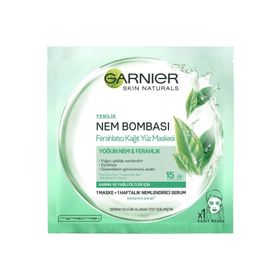 Garnier Karma Yağlı Ciltler için Nem Bombası Ferahlatıcı 32 g Kağıt Yüz Maskesi