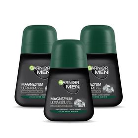 Garnier Men Magnezyum Ultra Kuru 3x50 ml Roll-On Deodorant