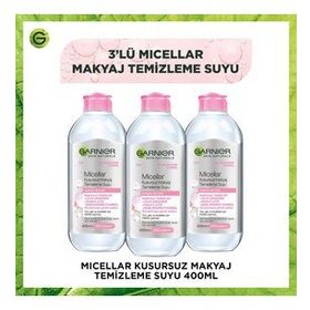 Garnier Micellar Kusursuz 3x400 ml Makyaj Temizleme Suyu