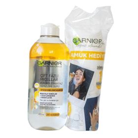 Garnier Micellar Kusursuz 400 ml Makyaj Temizleme Suyu + Pamuk