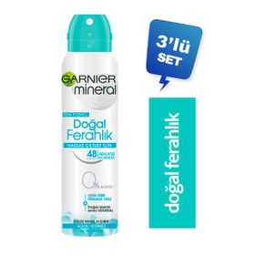 Garnier Mineral Doğal Ferahlık 3x150 ml Deodorant
