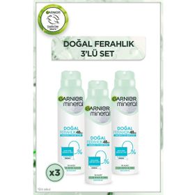 Garnier Mineral Doğal Ferahlık 3x150 ml Sprey Deodorant