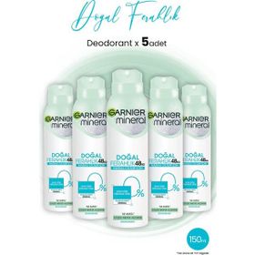 Garnier Mineral Doğal Ferahlık 5x150 ML Deodorant