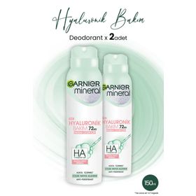 Garnier Mineral Hyaluronik Bakım 2x150 ml Sprey Deodorant