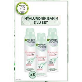 Garnier Mineral Hyaluronik Bakım 3x150 ml Kadın Sprey Deodorant