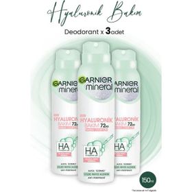 Garnier Mineral Hyaluronik Bakım 3x150 ml Kadın Sprey Deodorant