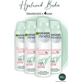 Garnier Mineral Hyaluronik Bakım 4x150 ml Sprey Deodorant