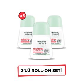 Garnier Mineral Magnezyum Ultra Kuru 3x50 ml Kadın Roll On