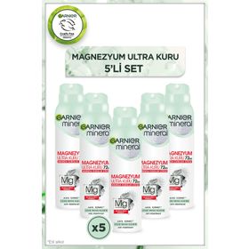 Garnier Mineral Magnezyum Ultra Kuru 5x150 ml Sprey Deodorant