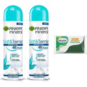 Garnier Mineral Saf Temiz 2x150 ml Sprey Deodorant