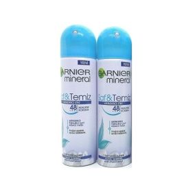 Garnier Mineral Saf Temiz 2x150 ml Sprey Deodorant