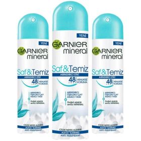 Garnier Mineral Saf & Temiz 3x150 ml Deodorant
