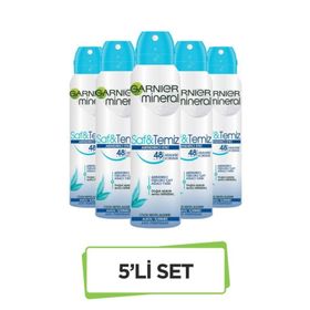 Garnier Mineral Saf Temiz 5x150 ml Kadın Sprey Deodorant