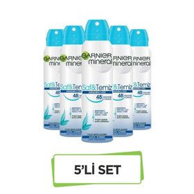 Garnier Mineral Saf Temiz 5x150 ml Kadın Sprey Deodorant