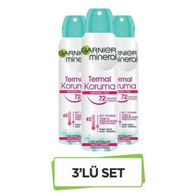 Garnier Mineral Termal Koruma 3x150 ml Kadın Sprey Deodorant