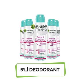 Garnier Mineral Termal Koruma 5x150 ml Kadın Sprey Deodorant