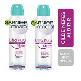 Garnier Mineral Ultra Kuru 2x150 ml Sprey Deodorant