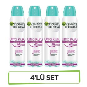 Garnier Mineral Ultra Kuru 4x150 ml Sprey Deodorant