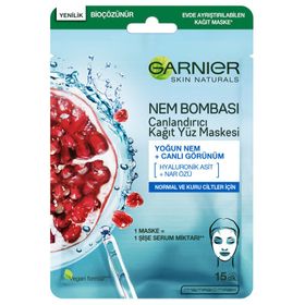 Garnier Nem Bombası Canlandırıcı 28 gr Kağıt Yüz Maskesi