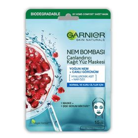 Garnier Nem Bombası Canlandırıcı 28 gr Kağıt Yüz Maskesi
