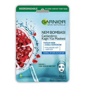 Garnier Nem Bombası Canlandırıcı 28 gr Kağıt Yüz Maskesi