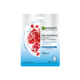 Garnier Nem Bombası Canlandırıcı Kağıt Normal & Kuru Ciltler için Yüz Maskesi