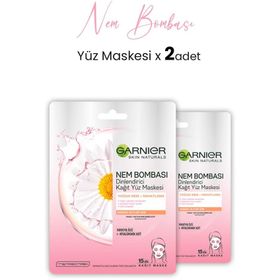 Garnier Nem Bombası Dinlendirici 2x28 gr Kağıt Yüz Maskesi