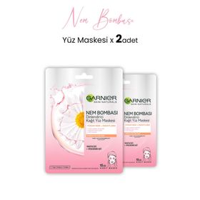Garnier Nem Bombası Dinlendirici 2x28 gr Kağıt Yüz Maskesi