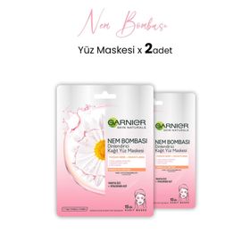 Garnier Nem Bombası Dinlendirici 2x28 gr Kağıt Yüz Maskesi