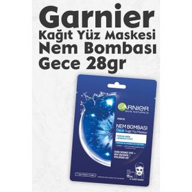 Garnier Nem Bombası Gece 28 gr Kağıt Yüz Maskesi