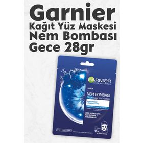 Garnier Nem Bombası Gece 28 gr Kağıt Yüz Maskesi