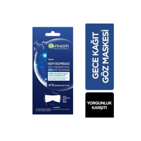 Garnier Nem Bombası Günün Yorgunluklara Karşı Gece Kağıt Göz Maskesi