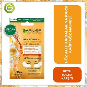 Garnier Nem Bombası Kağıt Göz Maskesi