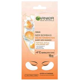 Garnier Nem Bombası Kağıt Göz Maskesi