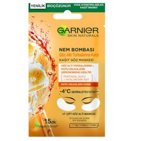 Garnier Nem Bombası Kağıt Göz Maskesi