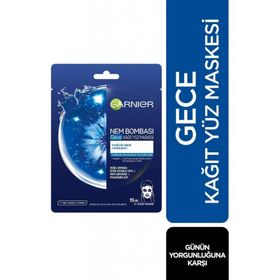 Garnier Nem Bombası Yoğun Nem Onarıcı Etki Gece Kağıt Yüz Maskesi