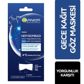 Garnier Nem Bombası Yorgunluk Karşıtı Kağıt Yüz Maskesi