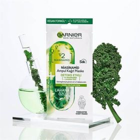Garnier Niasinamid Detoks Etkili Ampul Kağıt Yüz Maskesi