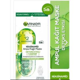 Garnier Niasinamid Detoks Etkili Ampul Kağıt Yüz Maskesi