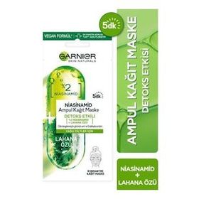 Garnier Niasinamid Detoks Etkili Ampul Kağıt Yüz Maskesi