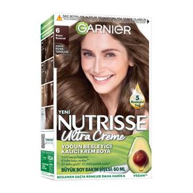 Garnier Nutrisse 6 Koyu Karamel 60 ml Saç Boyası